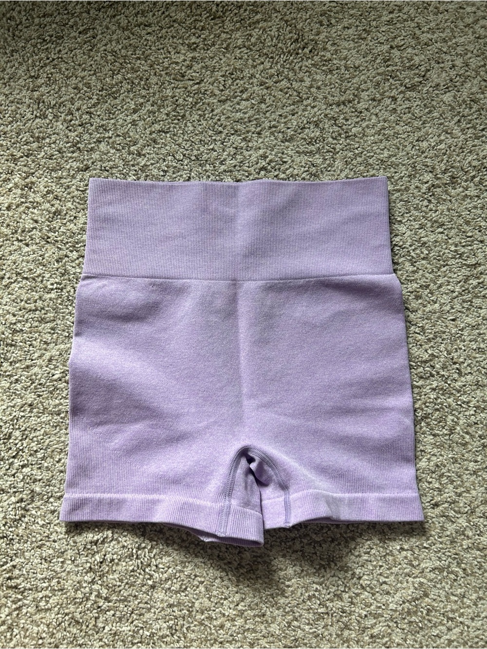 High waist Purple biker shorts